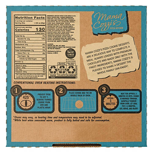 Mama Cozzi's Pizza Kitchen Chocolate Chunk Pizza Cookie, 9 oz